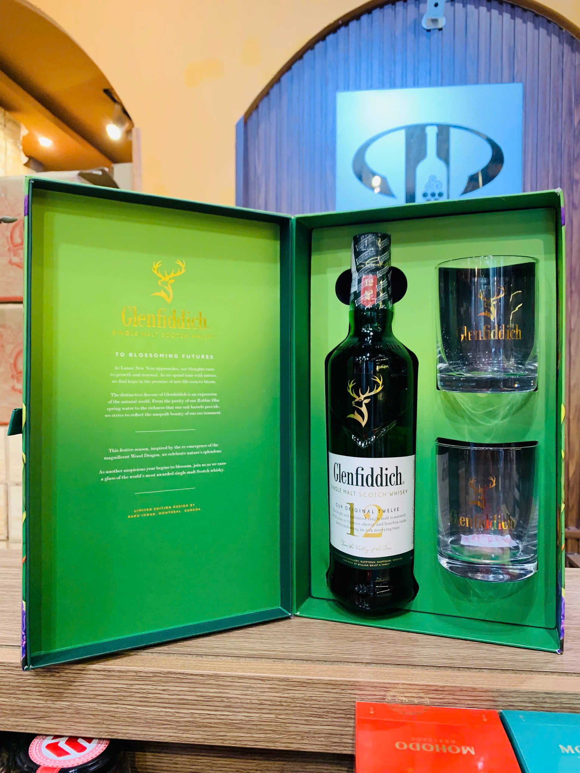 Glenfiddich 12 Single Malt Scotch Whisky (Hộp quà)